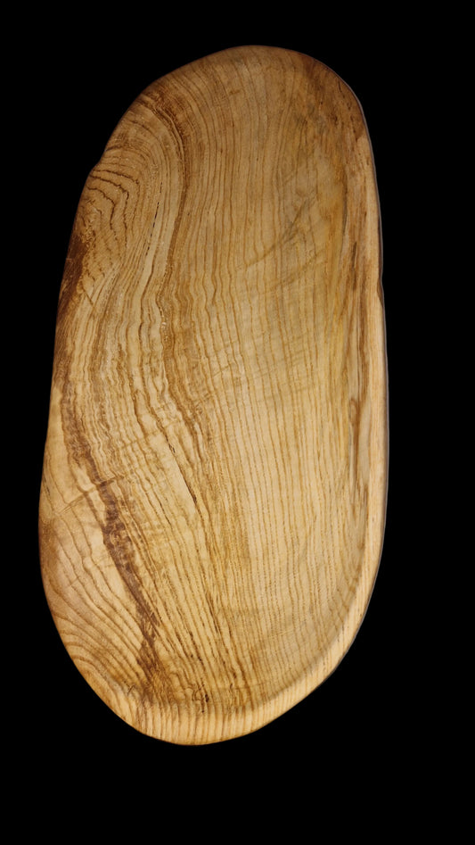 Fruit bowl carved from ash wood