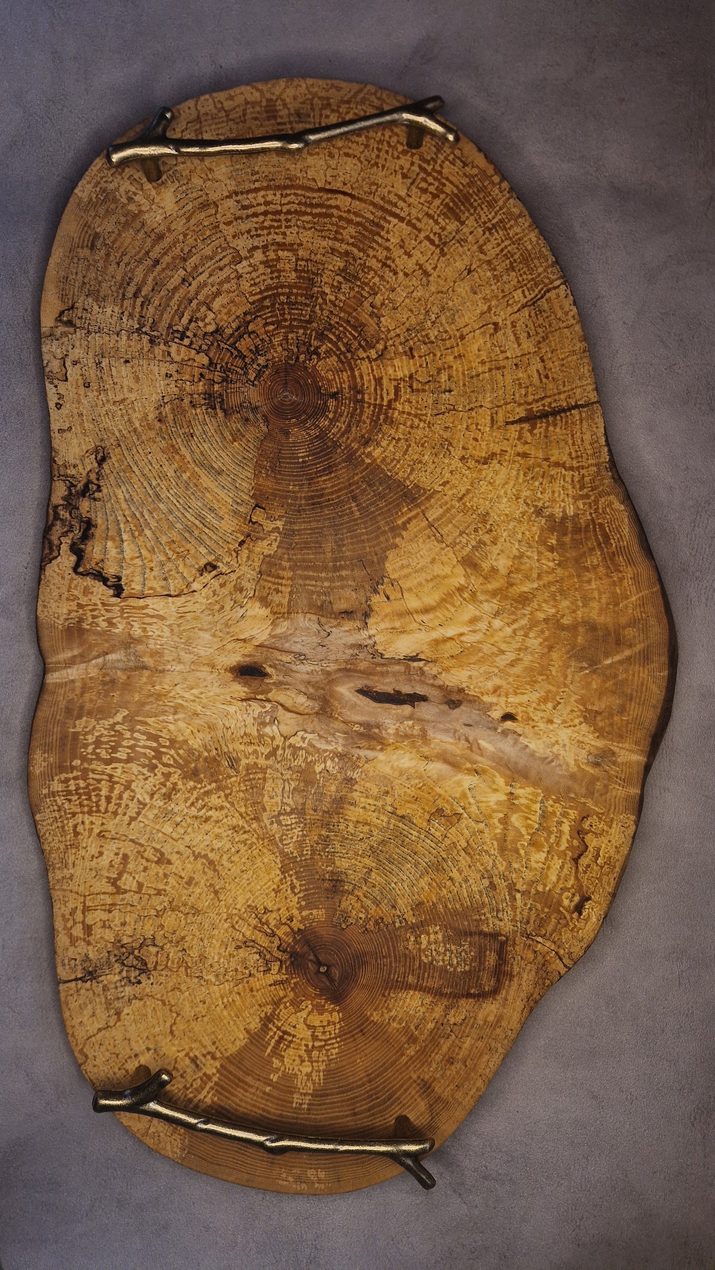 Serving board with handles