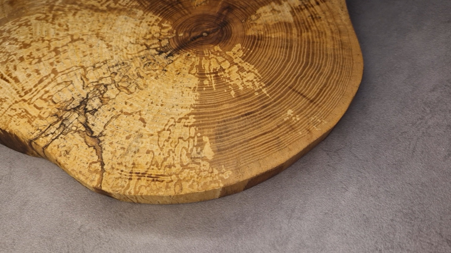 Handmade, Rustic Serving Board from Natural Ash Tree Wood