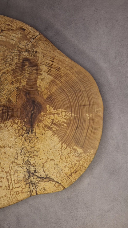 Handmade, Rustic Serving Board from Natural Ash Tree Wood