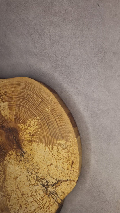 Handmade, Rustic Serving Board from Natural Ash Tree Wood